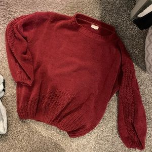 Red Holiday Cotton Sweater